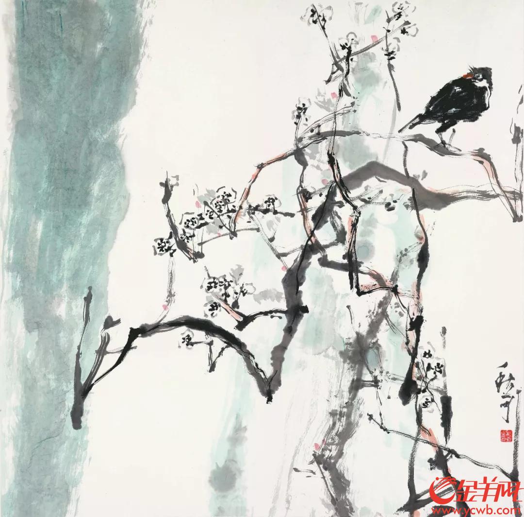▲《欲雪》王秋奇68 x68cm纸本设色